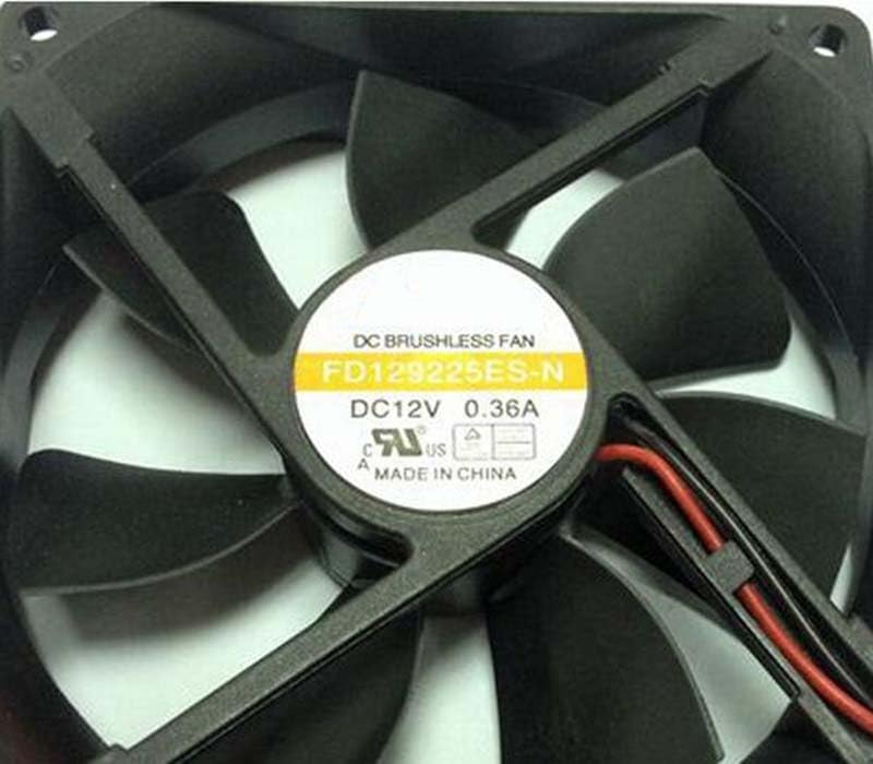 Ventilateur de refroidissement 92mm 12V FD129225ES-N 2 fils 92x92x25mm