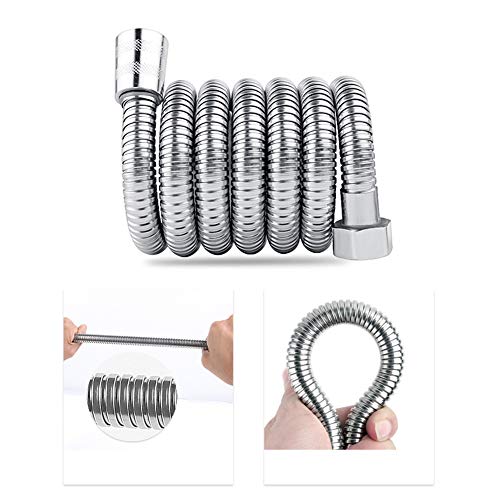 Lutree 118Inch Long Shower Hose Stainless Steel Chrome Handheld Shower Head Hose Extension With Brass Insert And Nut Lightweight And Flexible, 10Ft #TOP3