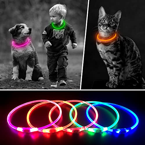 Usb Rechargeable Led Dog Collar 1 Count, Yfbrite Waterproof Light Up Dog Collars, Easy To Clean Led Cat Collar, Cuttable Dog Collar Light For Small, Medium, Large Dogs & Cats(Green) #TOP7