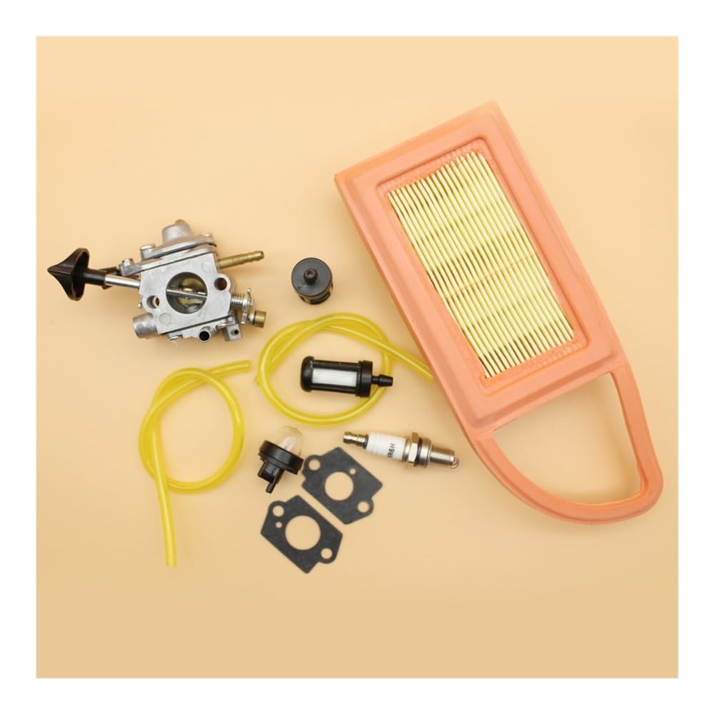 Kit de Ajuste carburador, Filtro, Manguera Combustible, cebador y Bombilla for soplador Mochila BR550, BR600 BR500 C1Q-S183