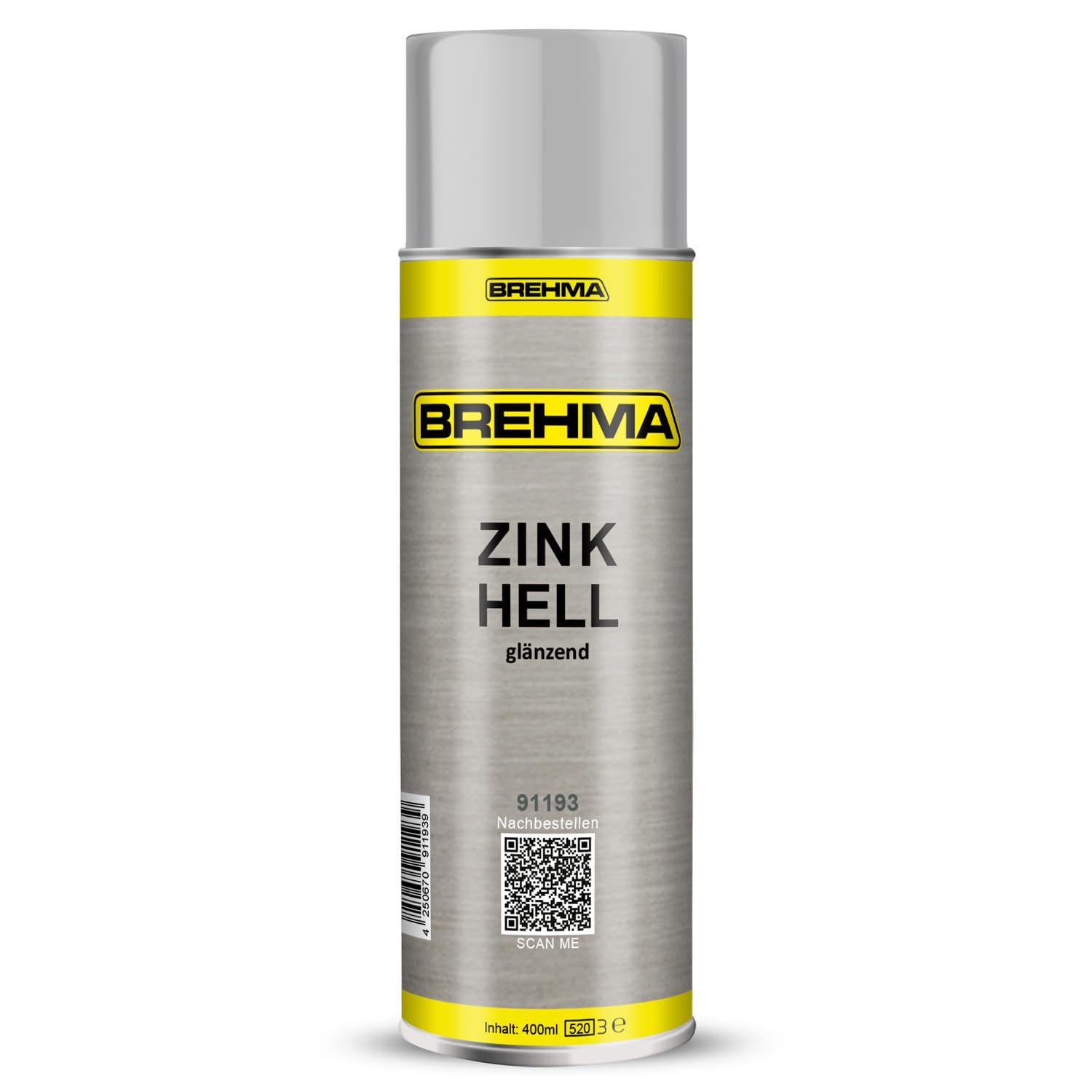 12x Zinkspray hell glänzend Grundierung Korrosionsschutz bis 300° C 400ml