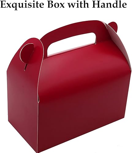 Miniatura 75 de Paquete de 30 cajas de regalo de fiesta negras, cajas de regalo, cajas de regalo de papel a dos aguas con asas. Perfecto para cumpleaños, baby Negro