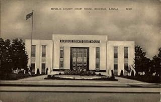 Republic County Court House Belleville, Kansas KS Original Antique Postcard