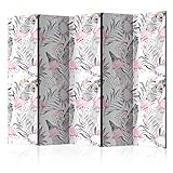 Format: Environ 225 x 172 cm (largeur x hauteur) - en 5 parties (5 x environ 45 x 172 cm) - paravent unilatéral, cloison de séparation sur toile non tissée de qualité premium. Disponible dans une large gamme de couleurs et de motifs.