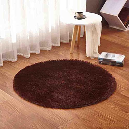 FUHOAHDD Round Carpet Living Room Bedroom Hanging Basket Mat Computer Chair Pad Yoga Mat, Diameter 120cm