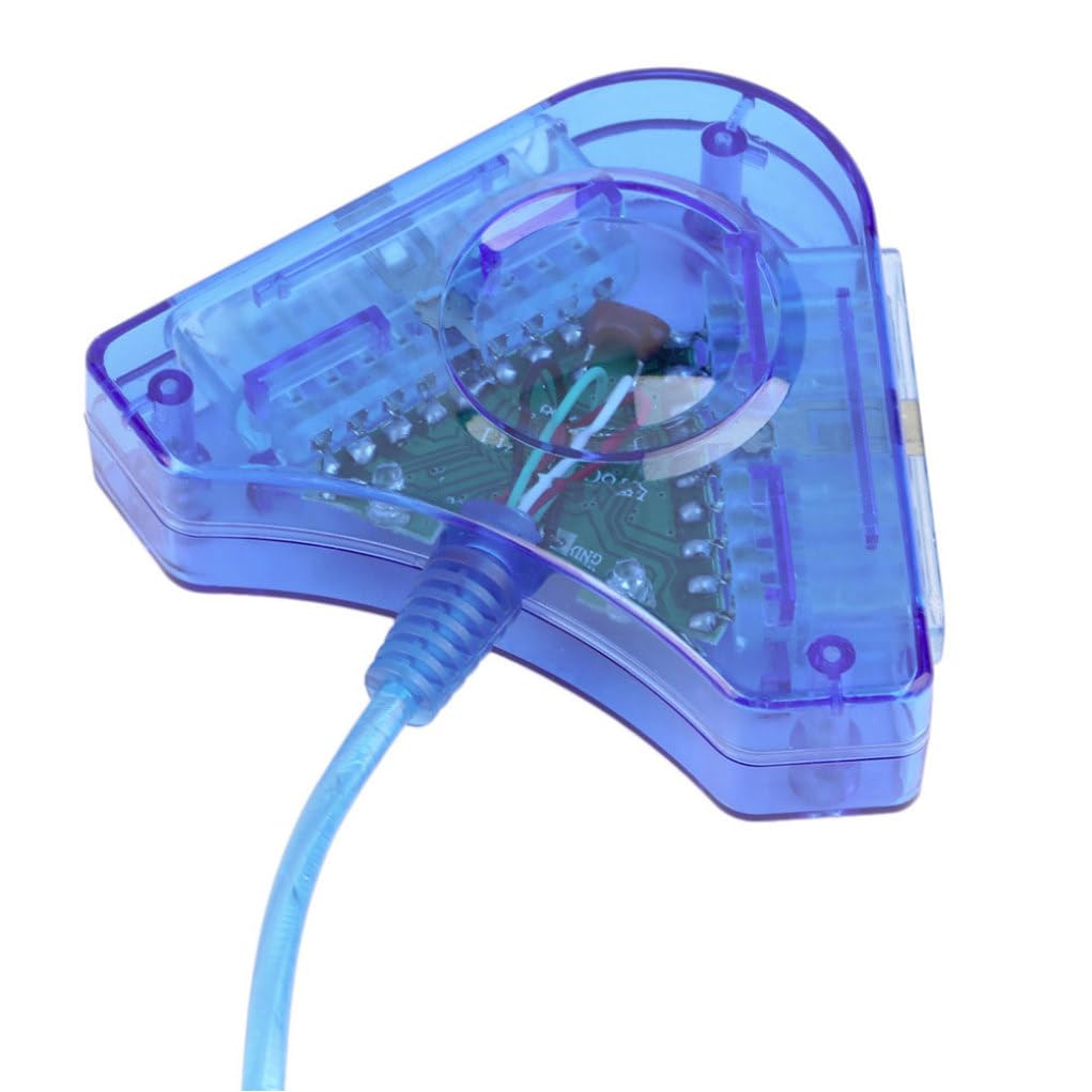 Adaptador de Controlador USB Tieline, Puerto Dual para Controladores PSX PS2 a teclados divisores de ratón convertidor de PC