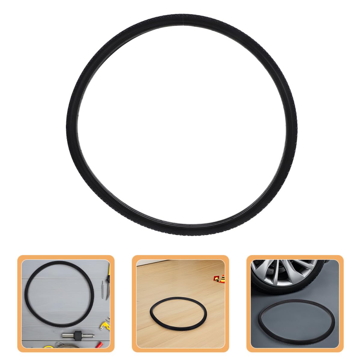 Operitacx Rollstuhl Ersatzreifen PU Schaum Vollgummi Elastisch Schwarz 24 X 1 3/8 Zoll für Manuelle und Elektrische Rollstühle Wartungsfrei
