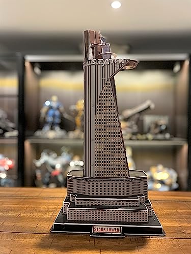 Marvel Studios: Stark Tower 3D Puzzle, Gray, 25.3 x 27.1 x 49 cm - Image 4