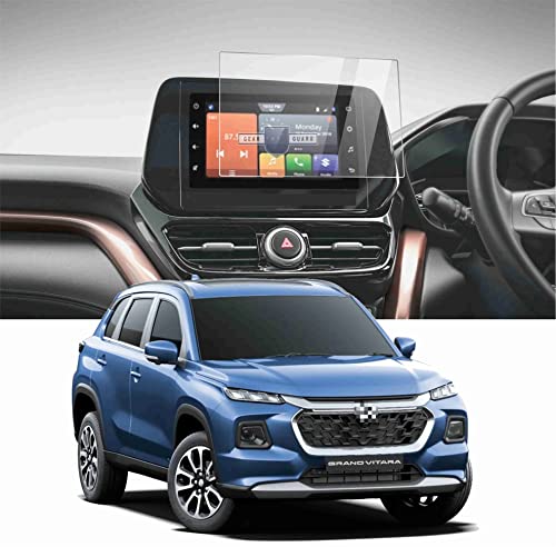 Gear Guard Screen Protector For Maruti Suzuki Grand Vitara 2022-2025 Accessories 7 Inch Touch Screen Infotainment System Protection Film - Clear