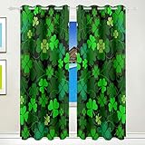 Dimensions : 1623 g. MontoJ Rideau occultant thermique à œillets pour chambre à coucher Motif St Patrick 42 x 63 cm