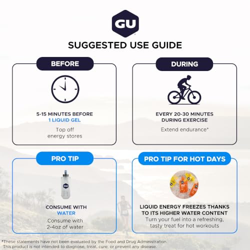 Image of GU Energy, Liquid Energy, Plain and Simple - 12 Count
