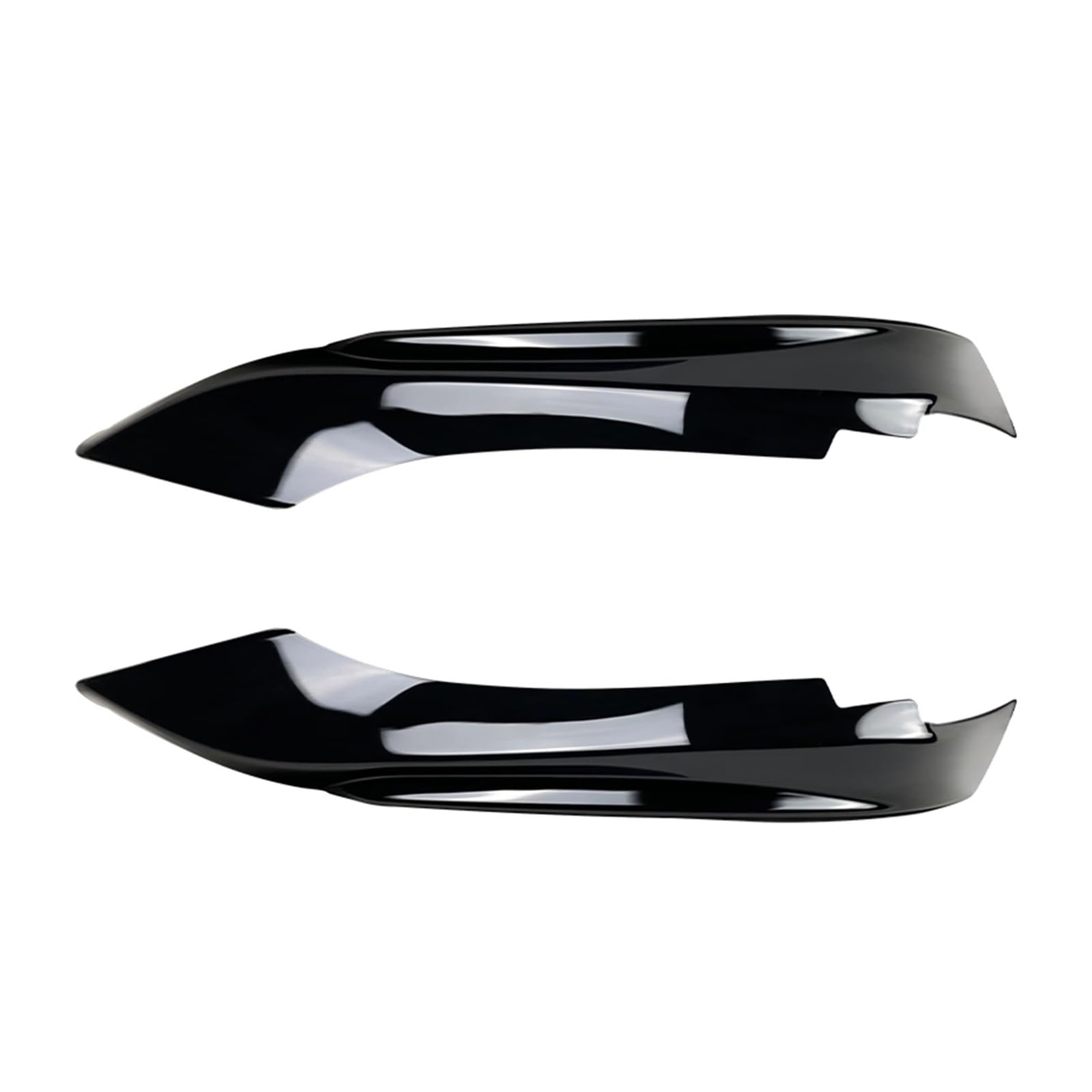 Lyjstore Osłona zderzaka przedniego, boczna, kompatybilna z BMW serii 4 F32, F33, F36 M-Tech 2014-2020, połyskliwa czerń/wygląd włókna węglowego, dolna warga rozdzielająca