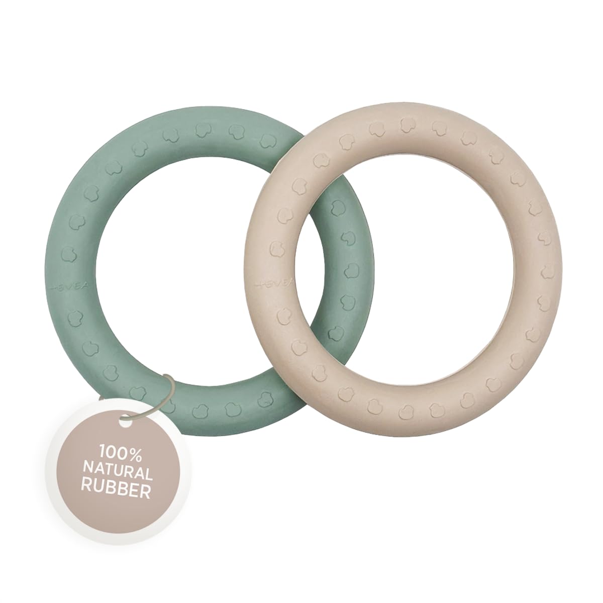 Hevea Set Kawan Duo: Massaggiagengive + Papera - 100% Gomma Naturale unisex (bambini