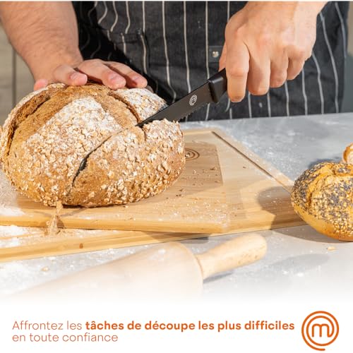 Set de 5 couteaux cuisine pro avec bloc antibactérien MasterChef – Image 6