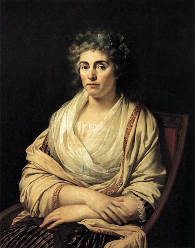 Tableau Portrait de la Comtesse D'albany de François Fabre Impression d'art Toile 60x90cm