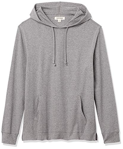Amazon Brand - Goodthreads Men's Heavyweight Long-Sleeve Pullover Hoodie T-Shirt, Grey Heather, X-Large