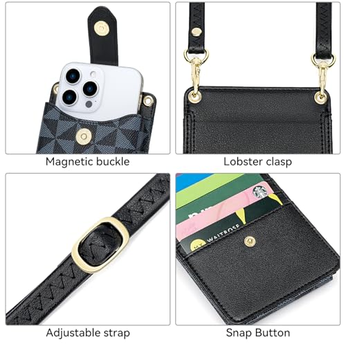 Image of Peacocktion Small Crossbody Cell Phone Purse for Women, Lightweight Mini Small Crossbody Bags for Women with Card Slots