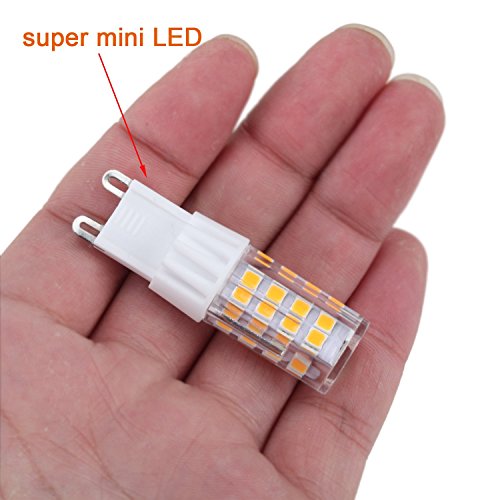 Liqoo 10 x G9 4W LED Lampadina Caldo Bianco 2800K