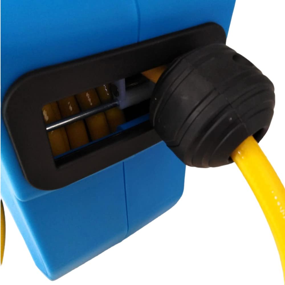 FAST WORLD SHOPPING ® Avvolgitubo Aria Compressa Avvolgi Tubo Prolunga 12 Metri Con Staffa Fissaggio Parete Attacchi Compressore Innesti Rapidi 1/4 Pollici