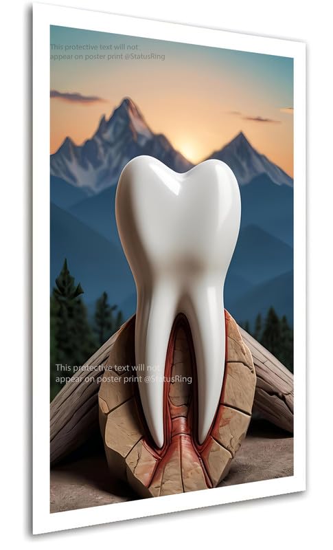 Tooth pose at hill Dental Clinic Poster Artwork StatusRing Dentist Poster without Frame-image-23