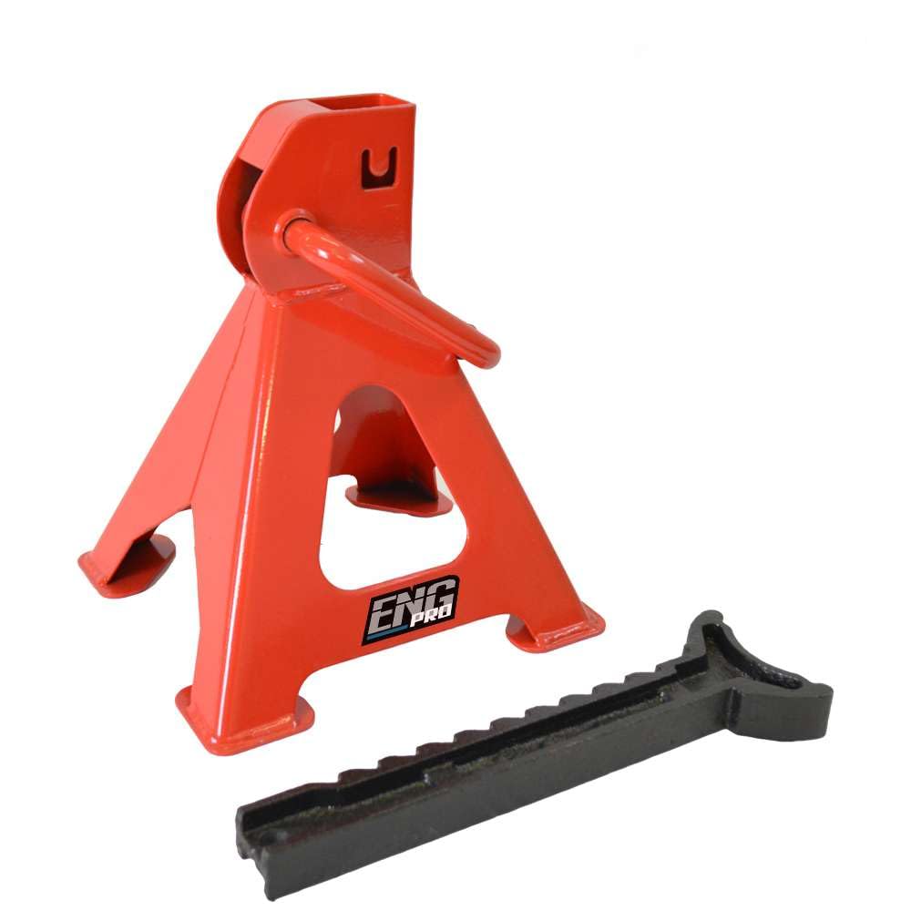 Coppia di cavalletti 2 T Tonnellate TON, martinetti Professionali Crick Supporti per Auto, Camper Paio di cavalletti di Sostegno per Officina Garage – MA CV C020 – ENG PRO