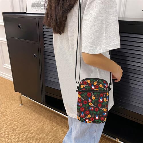 HOLLP Puerto Rico Travel Gift Puerto Rico Crossbody Bag Puerto Rico Flag Souvenir Merch3