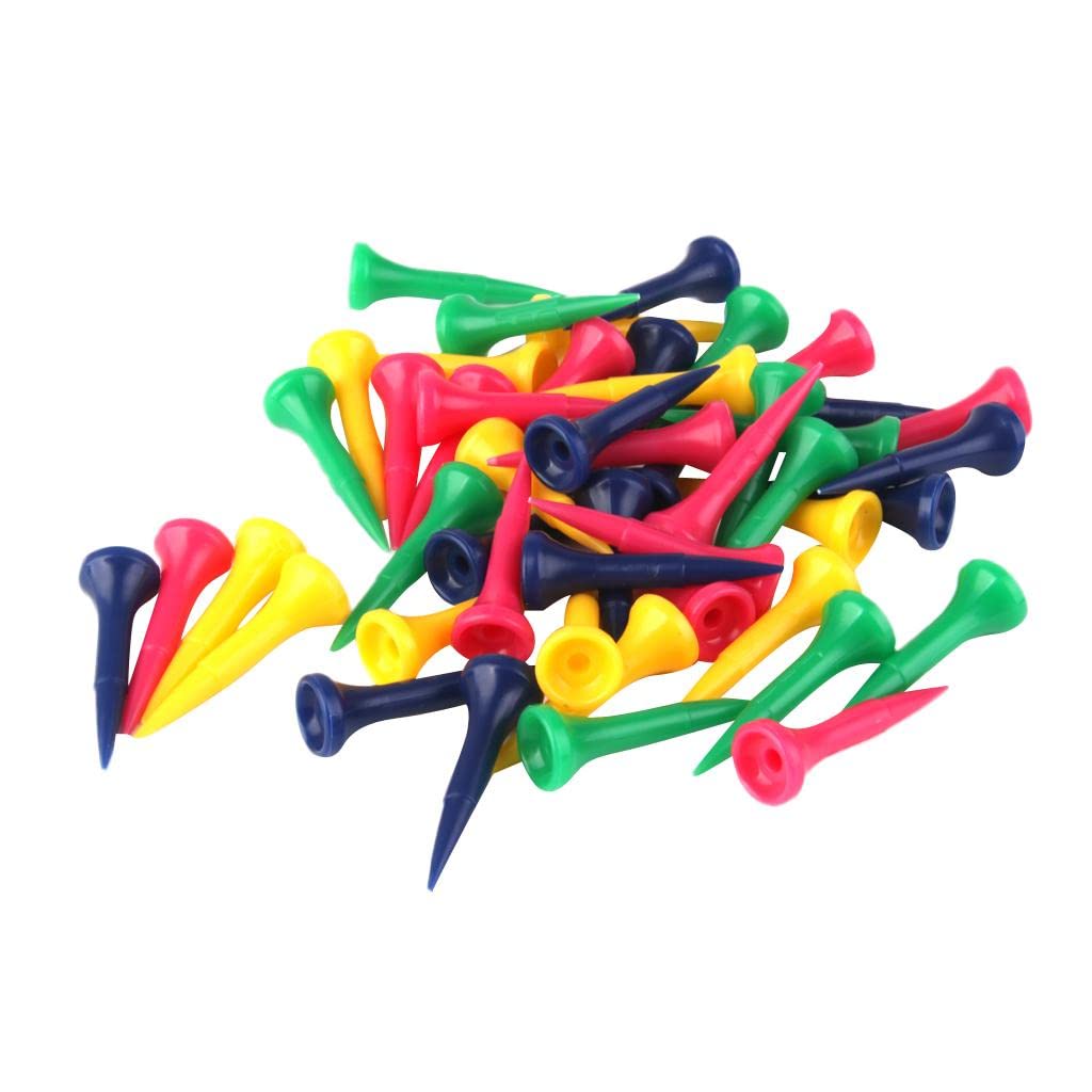 UJEAVETTE 50pcs Mixed Colors Plastic Graduated Golf Tees 40mm Golfer Accessories (B0C4YRJMF5) Amazon Price History, Amazon Price Tracker