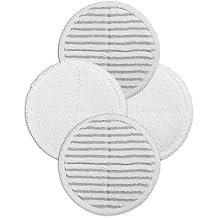 4 Pack Steam Mop Pads Replacement for Bissell Spinwave Powered Hard Floor Mop 2124 2315 2307 20399 20393 2039A 20391 23157 23159 Series Washable Reusable Soft & Scrubby Microfiber Pads