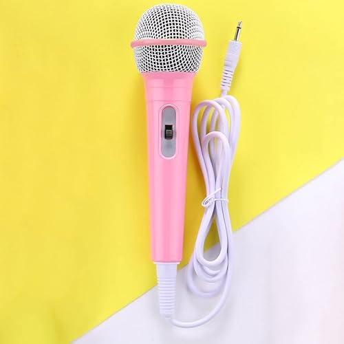 Miniatura 6 de EKDJKK Micrófono con cable, micrófono dinámico portátil con cable Jack de 0.138 in, ligero, sin batería, máquina de canto para el hogar, micrófono