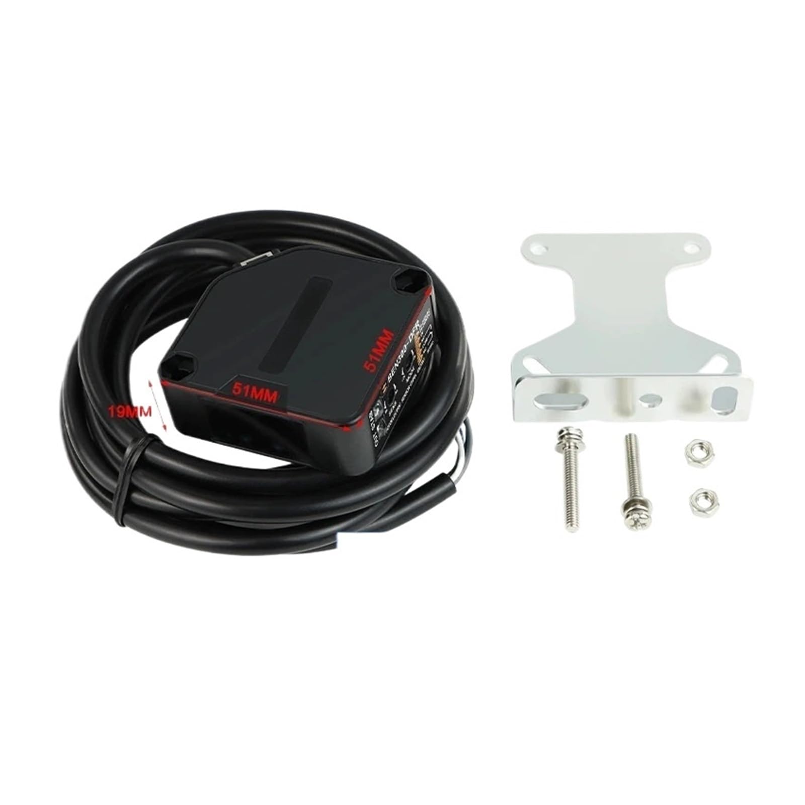 Sensor de haz fotoeléctrico 24-240VAC/VDC fotoeléctrico retrorreflectante