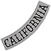 VEGASBEE California US State Reflective Patch Biker Jacket Rider Vest Low Rocker Big 12"