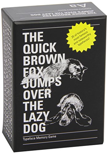 The Quick Brown Fox Jumps over the Lazy Dog: Typeface Memory Game