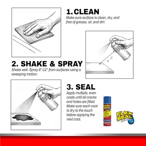 Image of Flex Seal, 14 oz, 2-Pack, Blue, Stop Leaks Instantly, Waterproof Rubber Spray On Sealant Coating, Perfect for Gutters, Wood, RV, Campers, Roof Repair, Skylights, Windows, and More