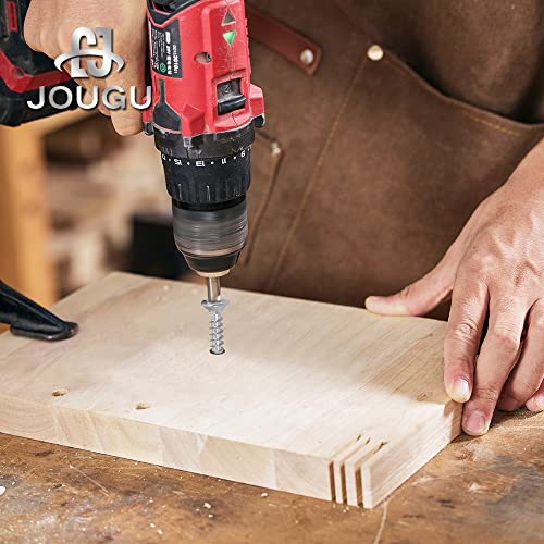 Jougu MHLS Wood Screws #6 × 1 Inch Torx Star Drive Deck Screws Flat Head M3.5 × 25 Countersunk T10 Self Tapping Thread Cut 200Pcs Carbon Steel Galvanized thumb #1