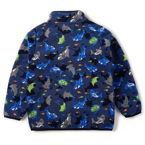 Image of Toddler Boys Girls Fleece Jacket Lightweight Fall Spring 2-12 Years | Soft Anti-Pilling Fleece, Easy Zip-Up, Hand-Warm Pockets, Windproof Stand Collar, Wear Alone or as Layer, Ideal for School