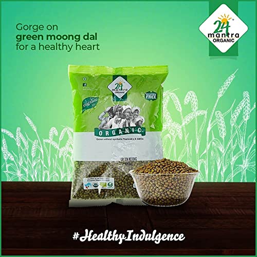 Image of 24 Mantra Organic -Green Moong Dal Split, 1kg