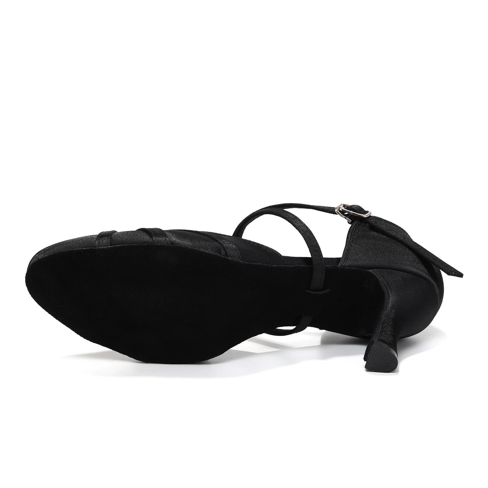 Chaussures de Danse Latine Femme à Bout Fermé Chaussures de Sanse de Salon Salsa Tango Bachata à Talons Hauts