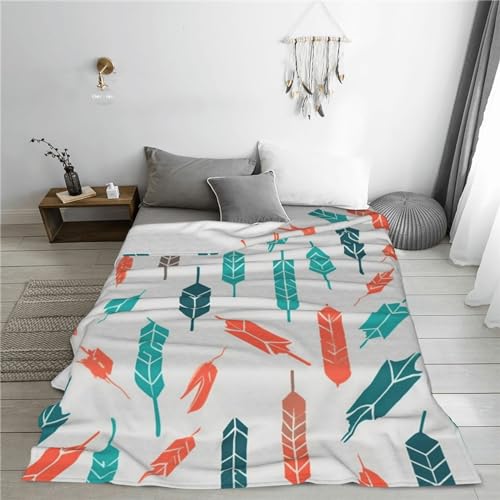 Couverture pour canapé flanelle douce imprimé flèches pour vos soirées cocooning au salon