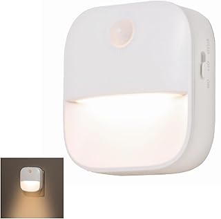 【aiji】センサーライト コンセント人感センサー付きLEDライト調色自動点灯明るさ調整感知夜間ライト常夜灯補助灯授乳用室内照明消灯室内階段玄関廊下ledcl-xyd01