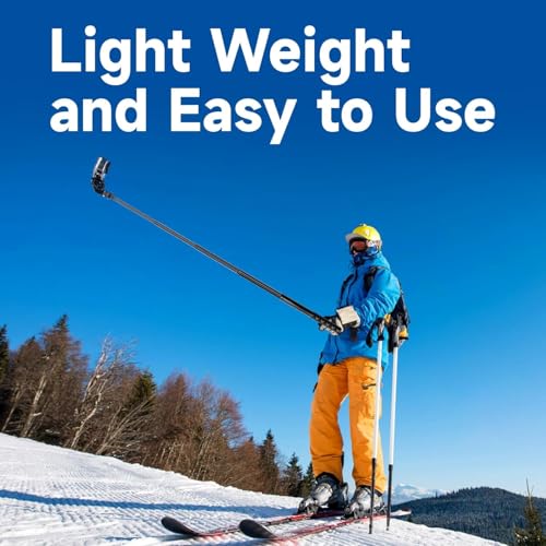 Image of Selfie Stick 45.2Inch /115cm Extension Invisible Monopod Compatible for Gopro Hero 12 /11 /10 /9 for Insta 360 Ace pro X3 DJI Action 4 3 2 Akaso and Other Action Cameras