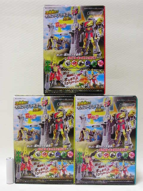 ミニプラ カミツキ合体　ギガントブラギオー　全3種類フルコンプセット　新品 Amazon.co.jp: ミニプラ 獣電戦隊キョウリュウジャー カミツキ