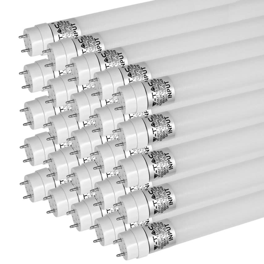 ZONE LED Confezione da 25 tubi LED, 150 cm, bianco freddo (6500 K), 2100 lumen, T8, G13-20 W (sostituisce 58 W) con starter incluso, tubo LED