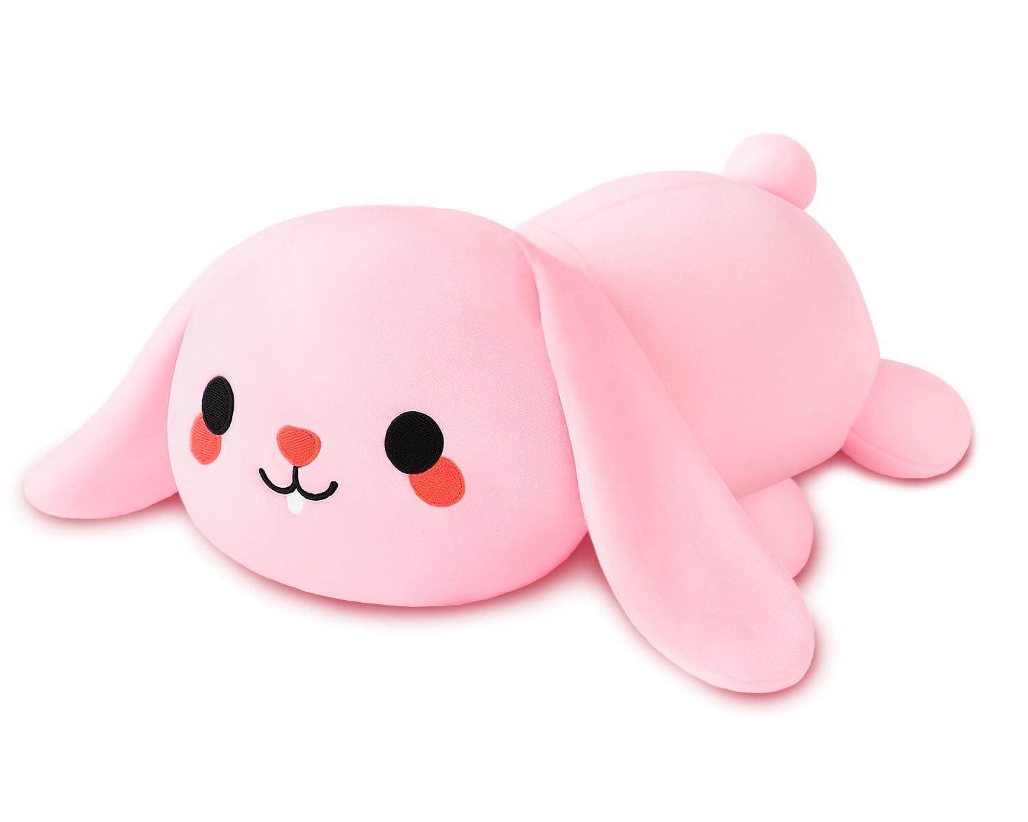 Xfrog Weighted Rabbit Plush, Weighted Rabbit Stuffed Animal for Girls, Cute Bunny Plushies Soft Bunny Toy Gift for Kids Adults Girlfriends Pink 60CM