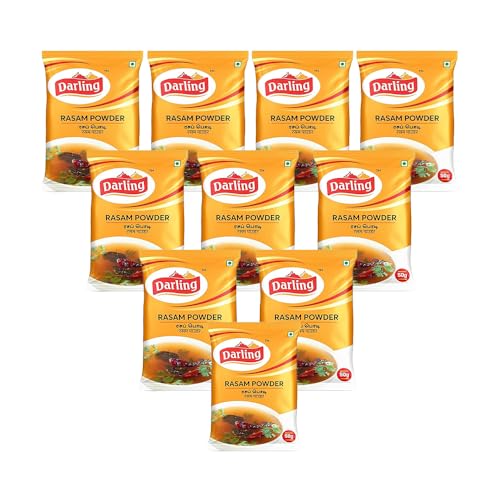 Image of Darling Rasam Powder, 500G (Pack of 10, Each 50G)(No Added Preservatives | Fresh & Natural | Traditional South Indian Rasam Powder)