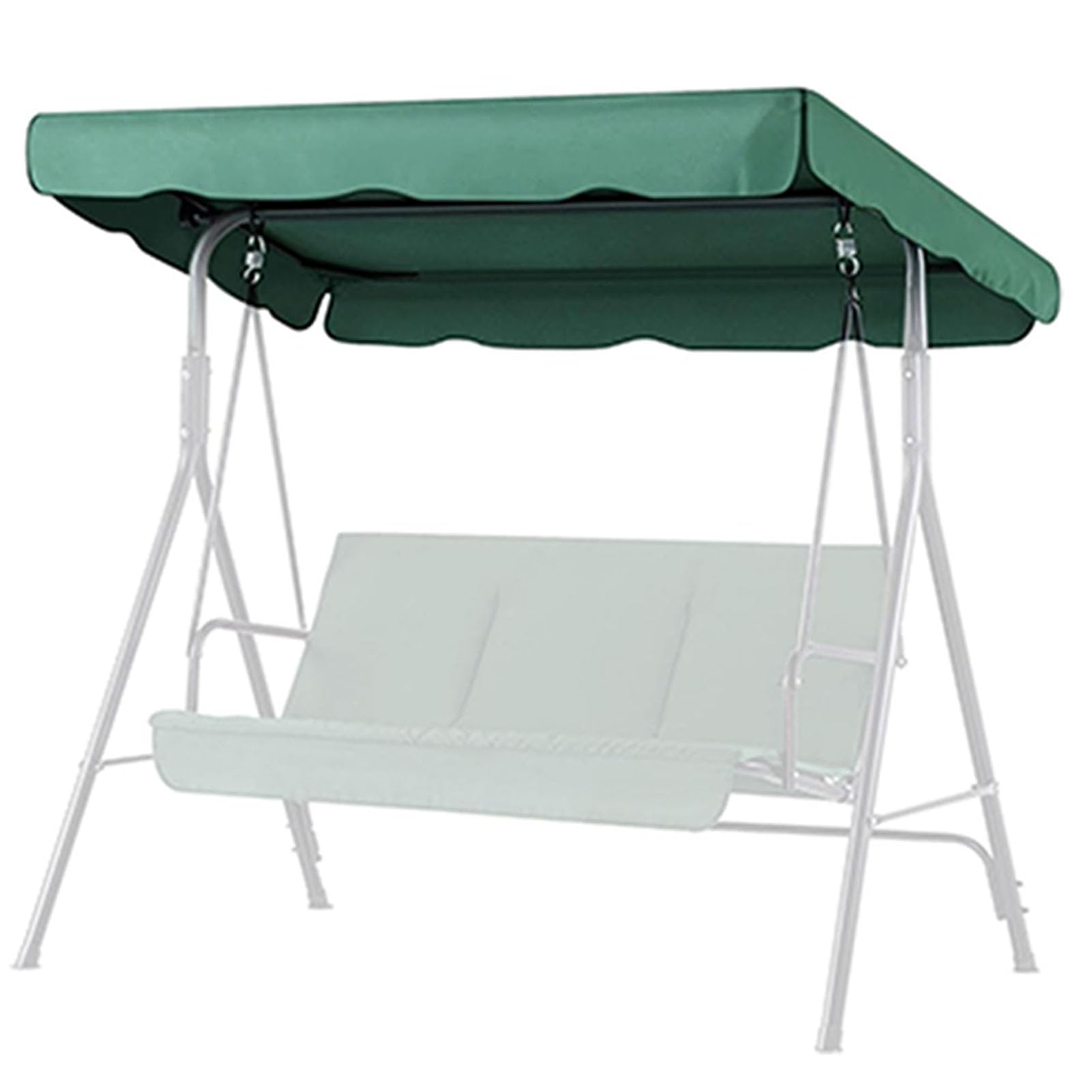 Techo Columpio Funda Repuesto - Copertura di ricambio per altalena da giardino, resistente ai raggi UV, impermeabile, 003, 190 x 132 x 15 cm