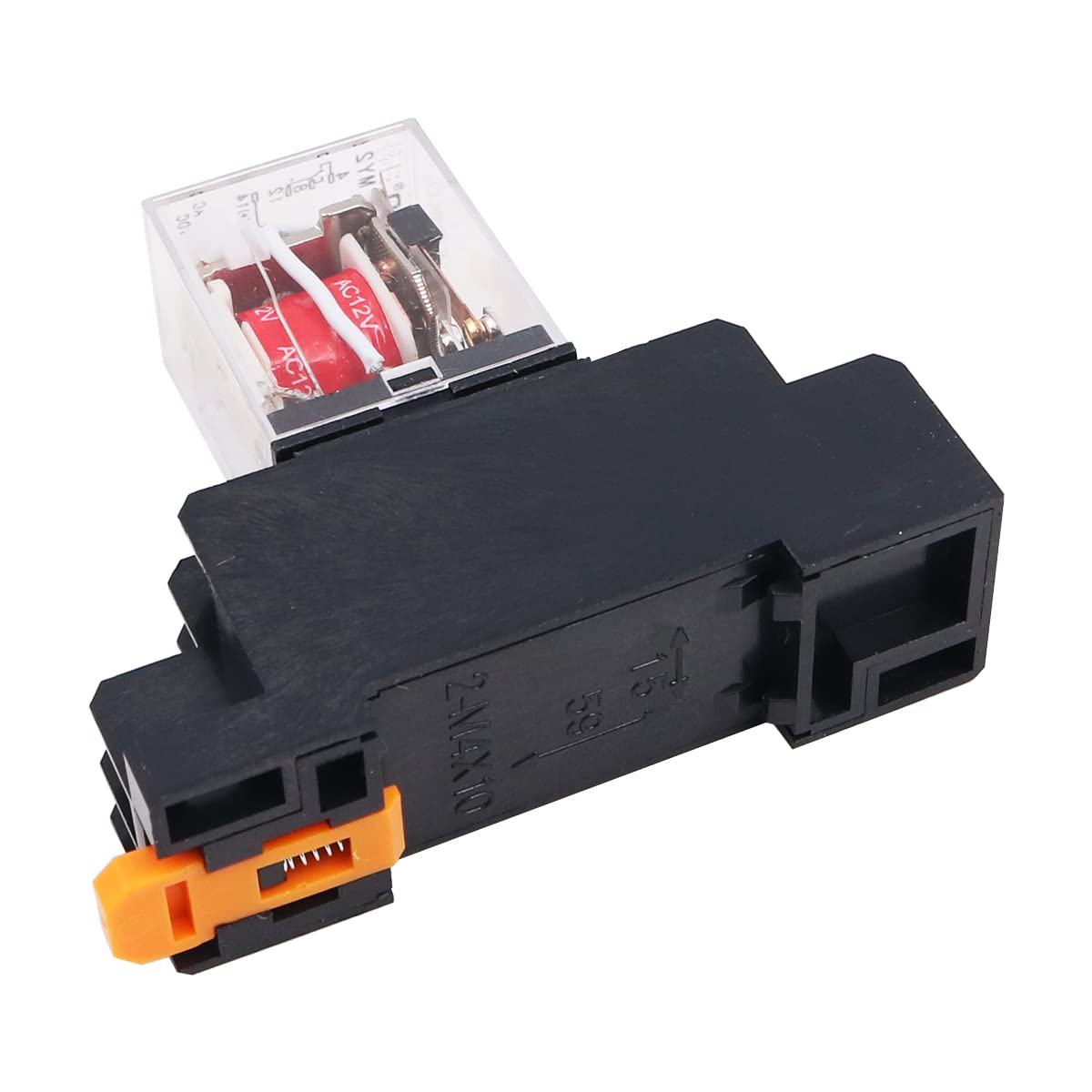WANGCL 2PCS Mini AC 12V Relè Interruttore Elettromagnetico 8Pin DPDT Relè 2NO+2NC con Indicatore LED