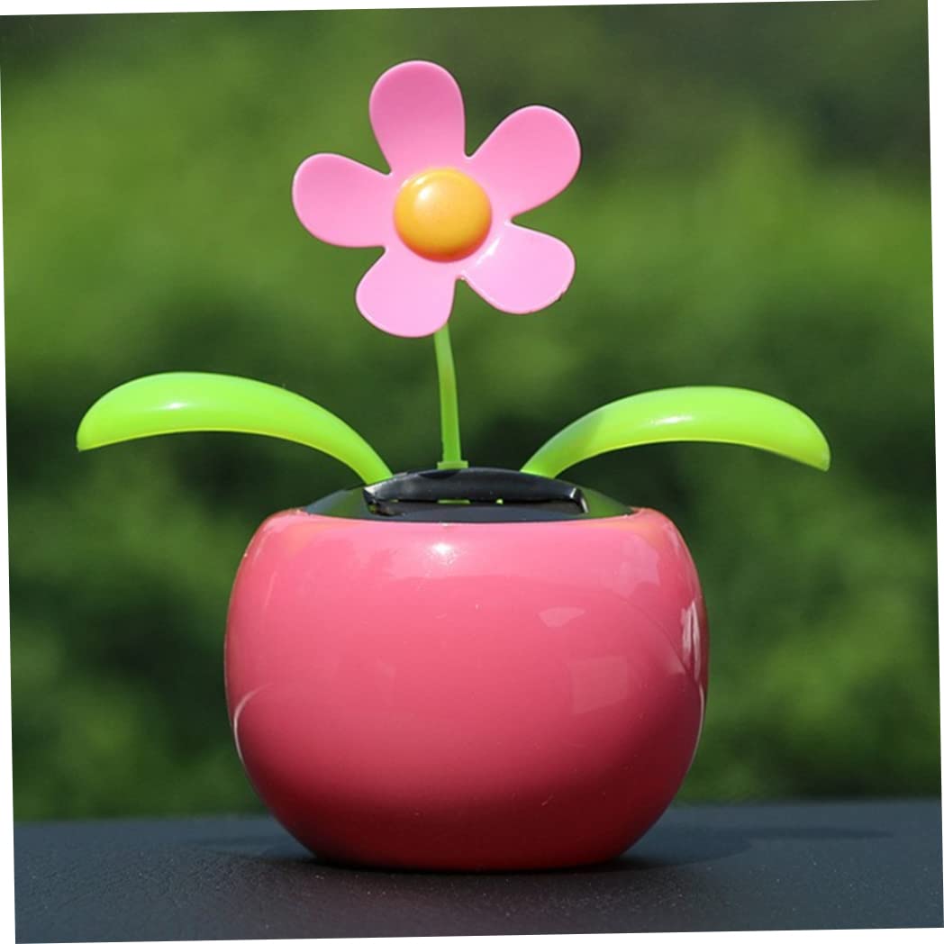 Fiore danzante a energia solare carino fiore danzante in plastica solare giocattoli danzanti figurine di danza solare per decorazione auto casa ufficio