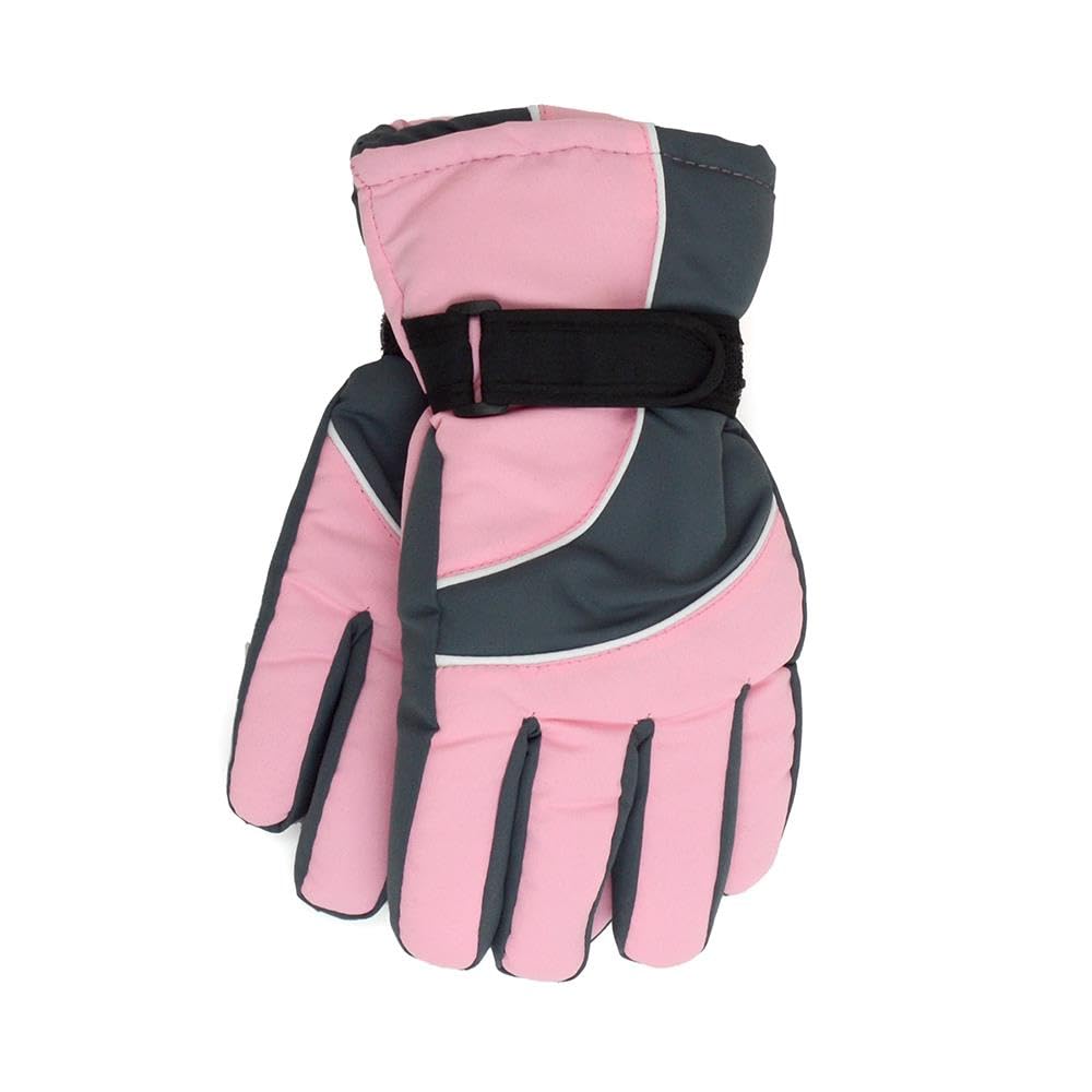 A2z Women's Pink Ski Gloves Snowboarding Winter Gloves Windproof Outdoor Sports - Gloves Lg884 S-M