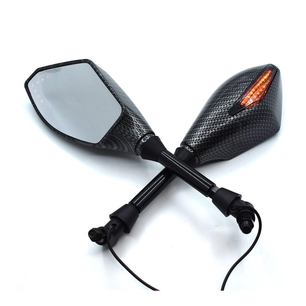 Rétroviseurs moto clignotants pour Aprilia Mana 850 GT en balade urbaine