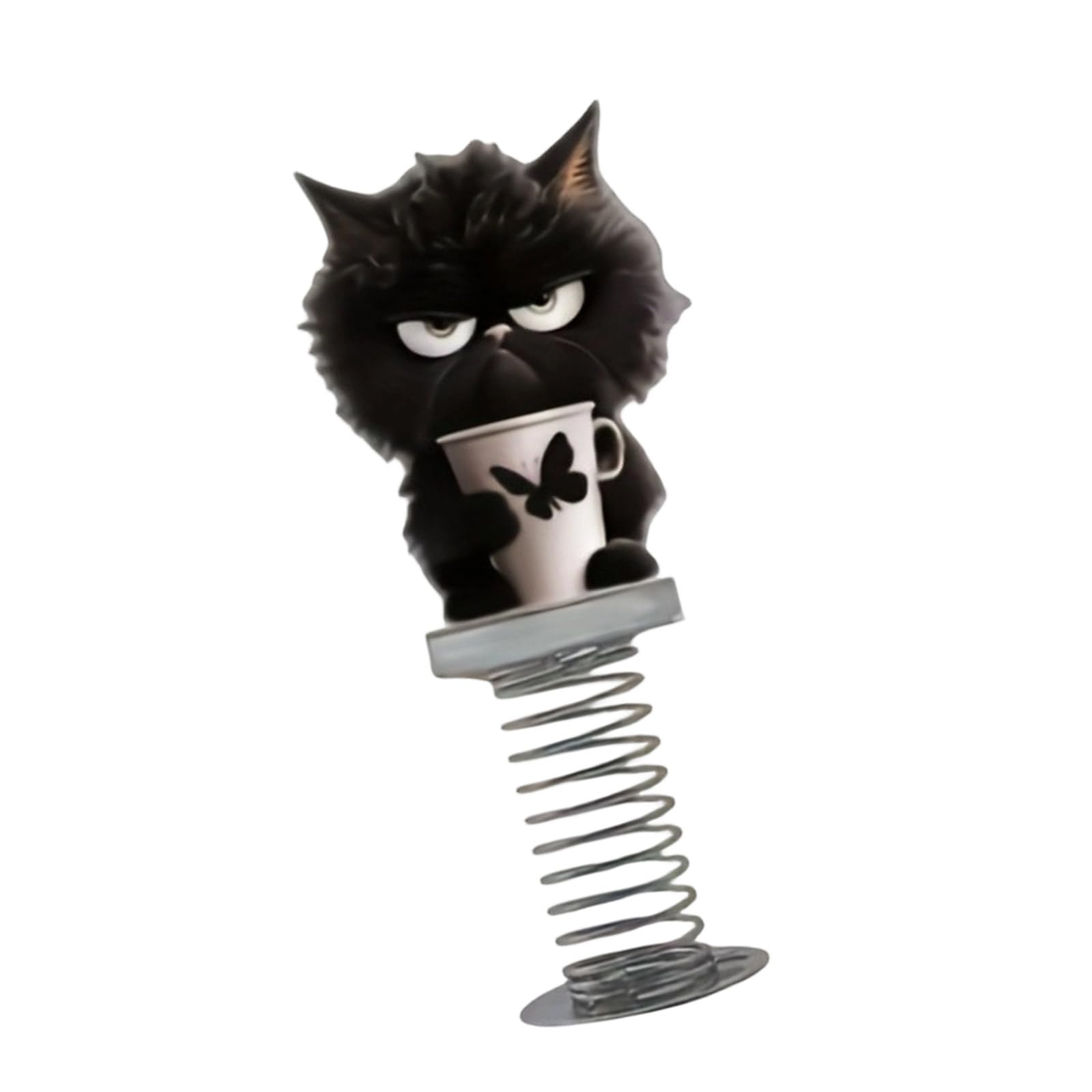 Lerpwige Funny Motion Sensitive Cats Dashboard Figurine Playful Pet Companion Birthdays Christmas Home Office Decors Playful Car Decors for Animal Love